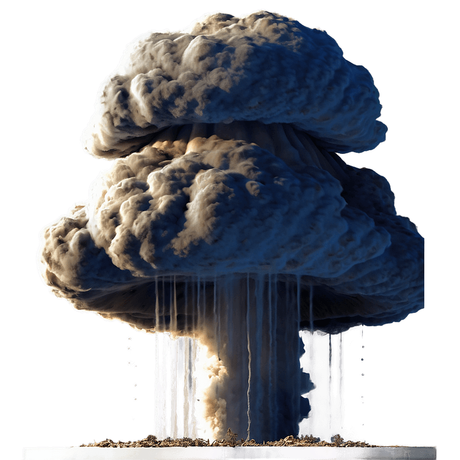 Mushroom Cloud Rising High PNG 42