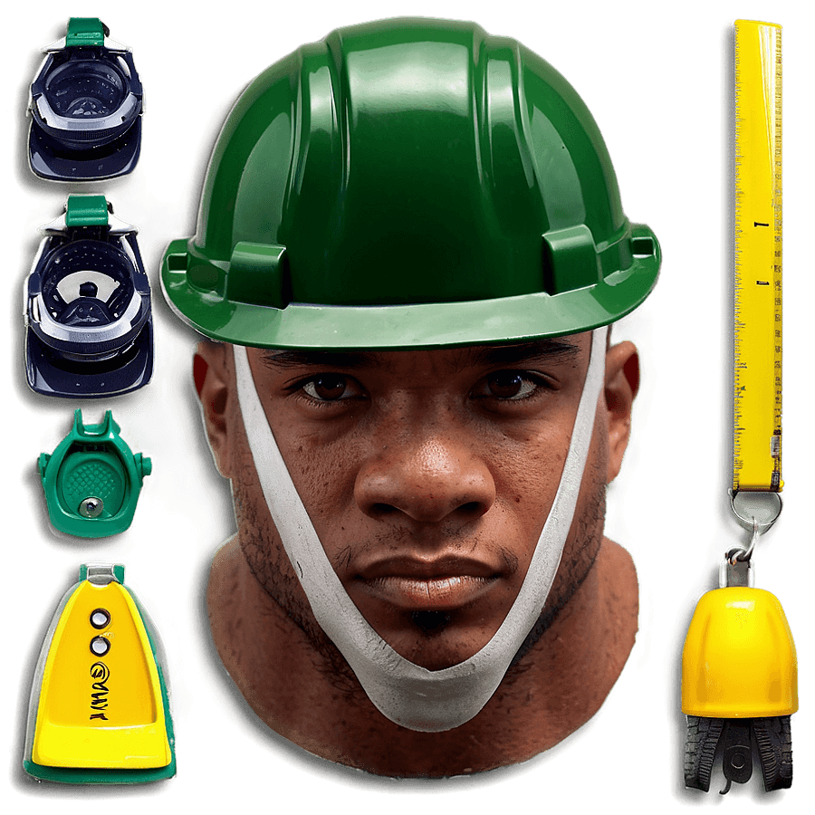 Green Construction Hat PNG 63