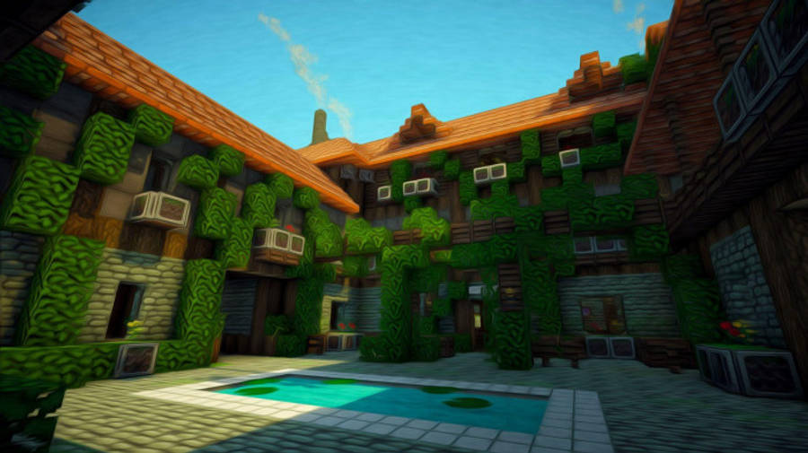 Epic Minecraft House With Pond