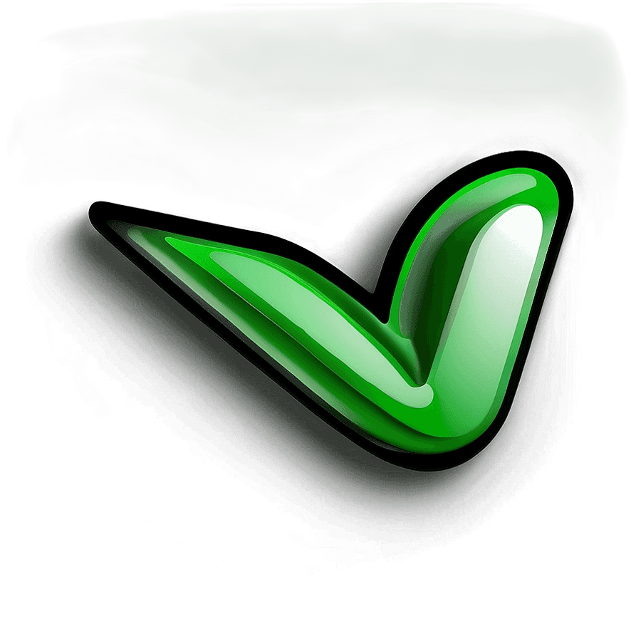 Green Tick Mark Symbol PNG fjq86
