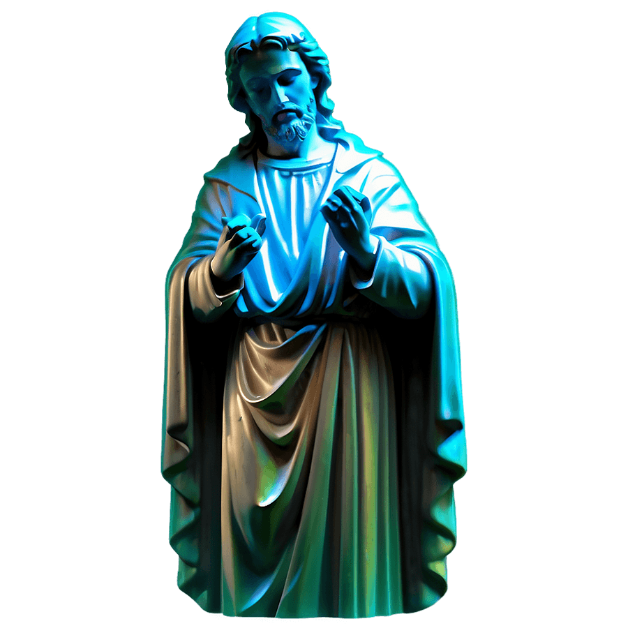 Glowing San Judas Statue PNG 27