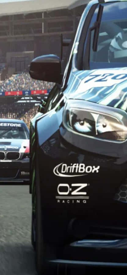 IphoneXs Grid Autosport Driftbox Hintergrund.