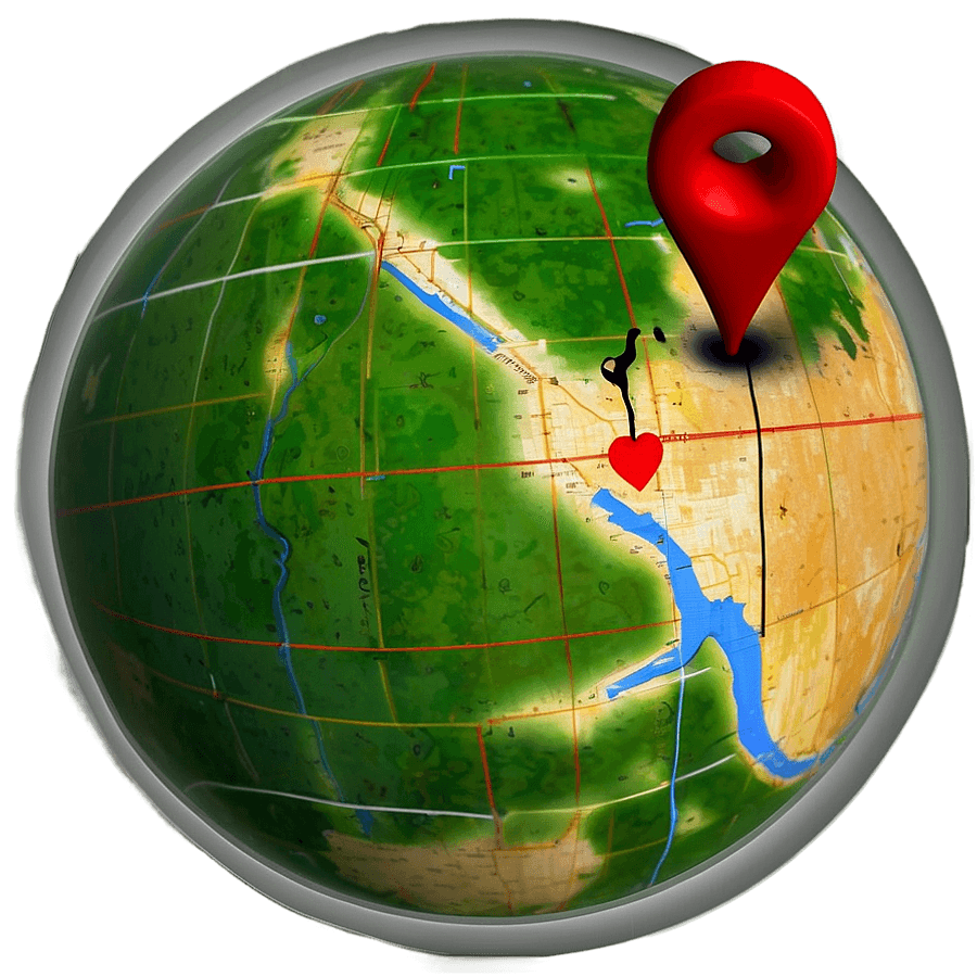Location Symbol with Map PNG 30