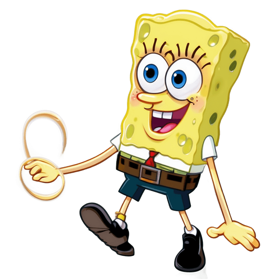 SpongeBob SquarePants Cartoon Character PNG kjp46