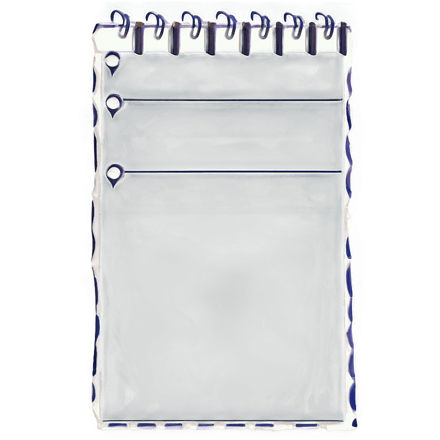 Blank Note Template PNG 34