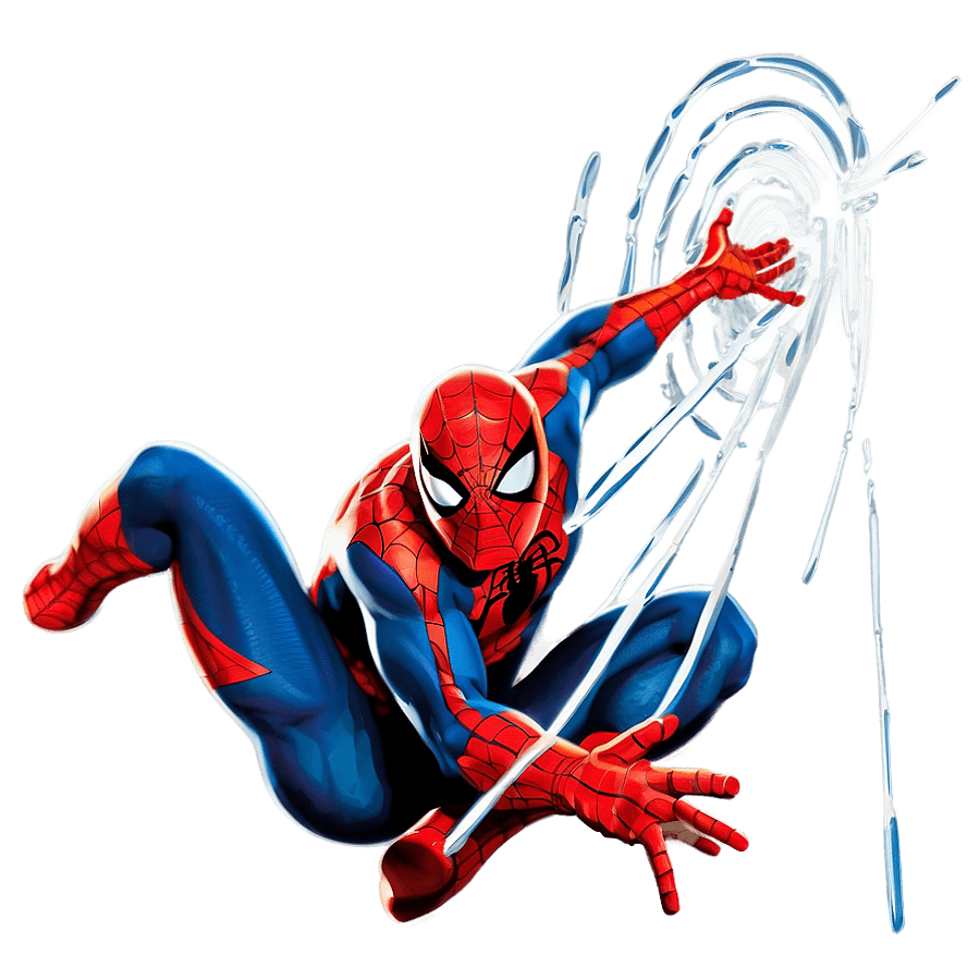 Spider Man Web Action PNG 06292024