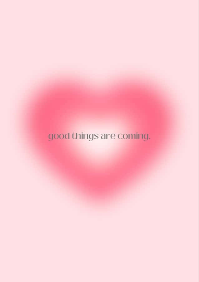 Pink Hjerte Aura Inspirerende Citat