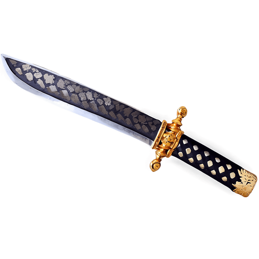 Vintage Samurai Sword PNG 17