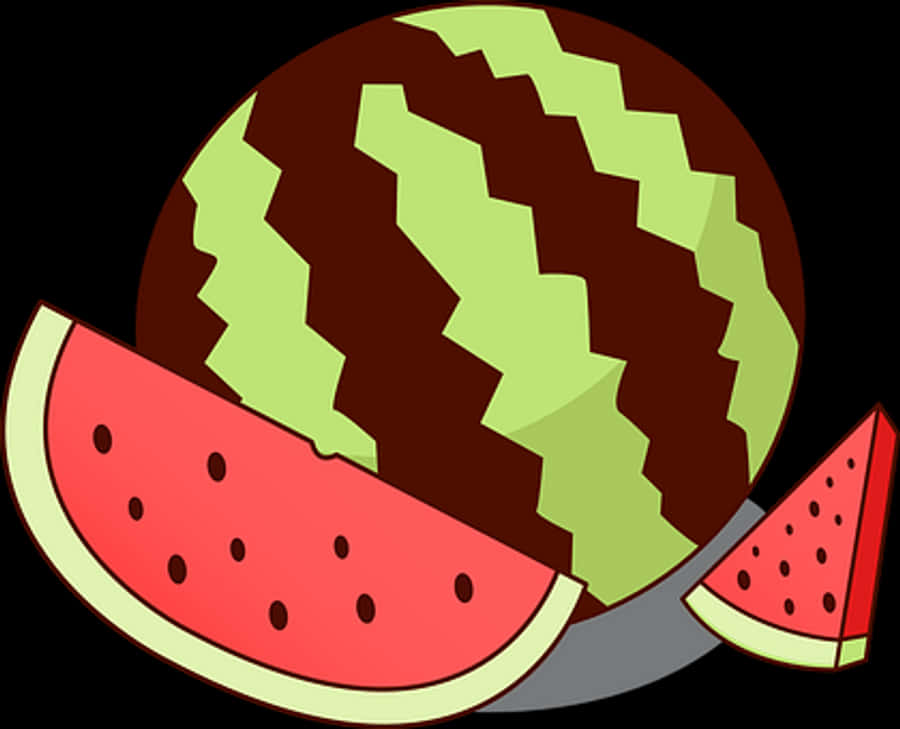 Cartoon Watermelon Slices