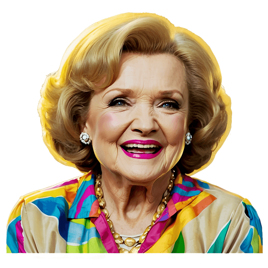 Iconic Betty White Hairstyle PNG har9