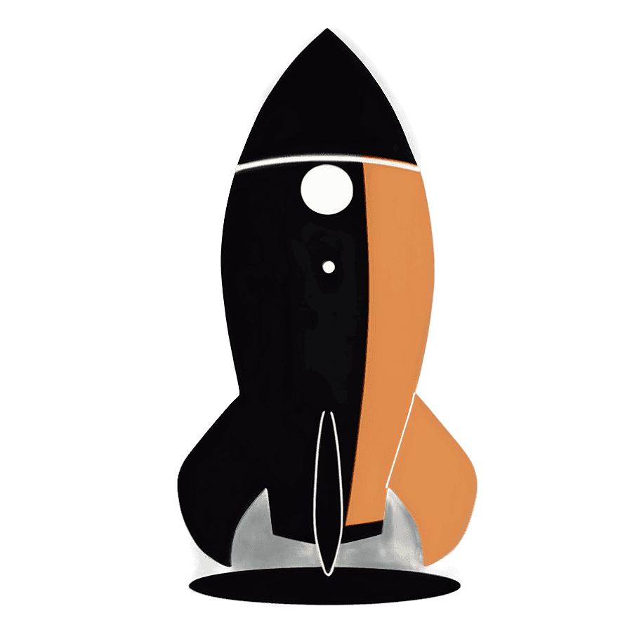 Rocket Emoji Silhouette PNG cih