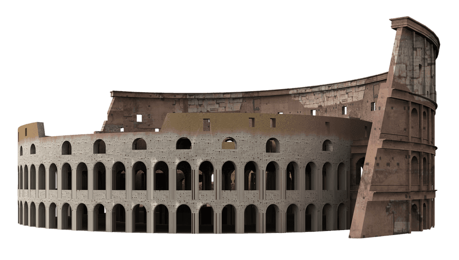 Ancient Colosseum Rome Exterior