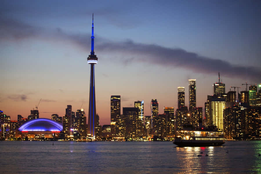 Betragtningaf den smukke Toronto skyline