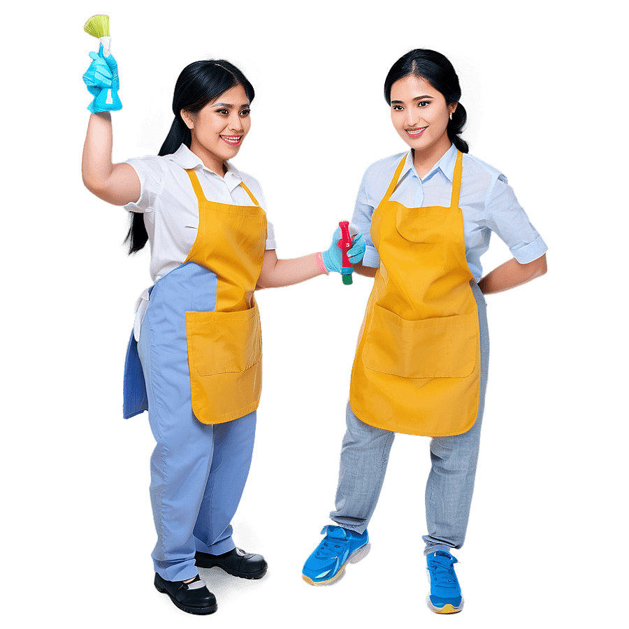 Experienced Maid Cleaner PNG 4