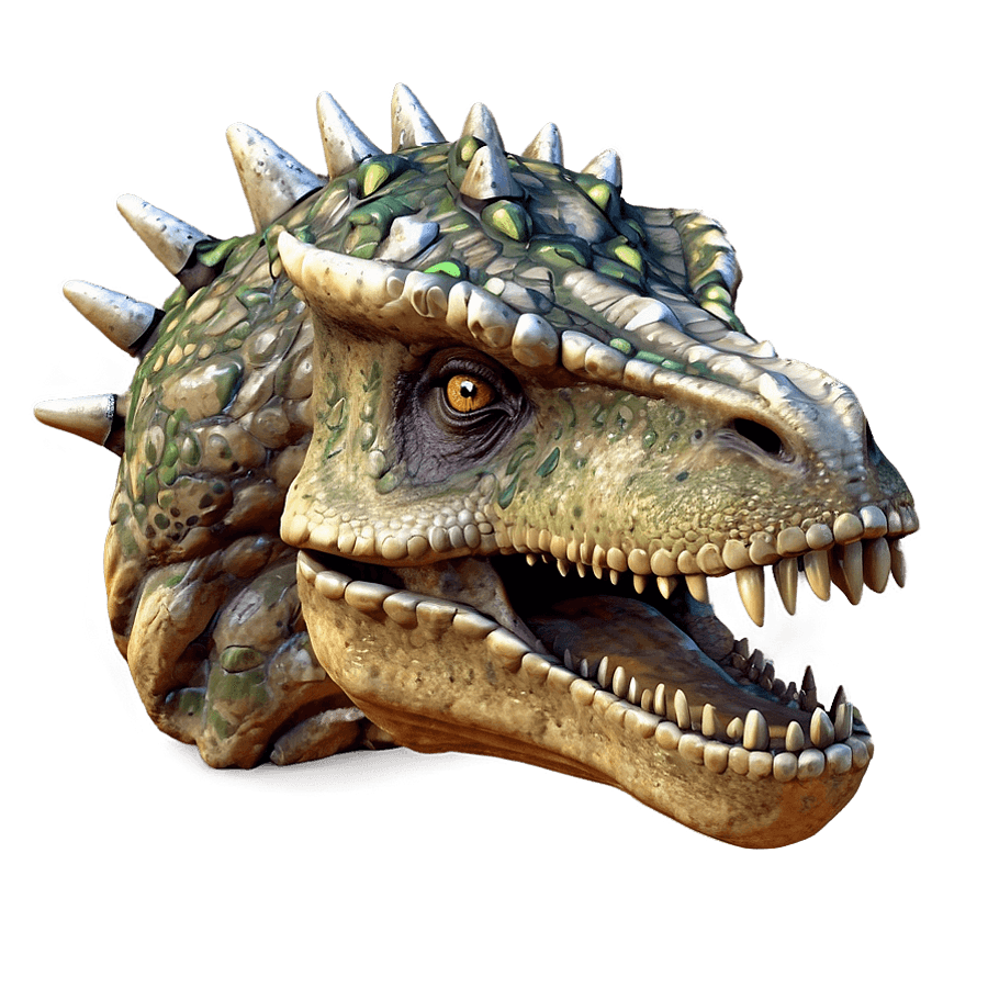 Detailed Dinosaur Head Rendering PNG 06292024