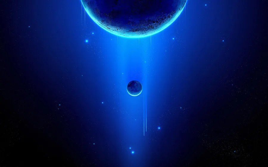 Blue Space Background