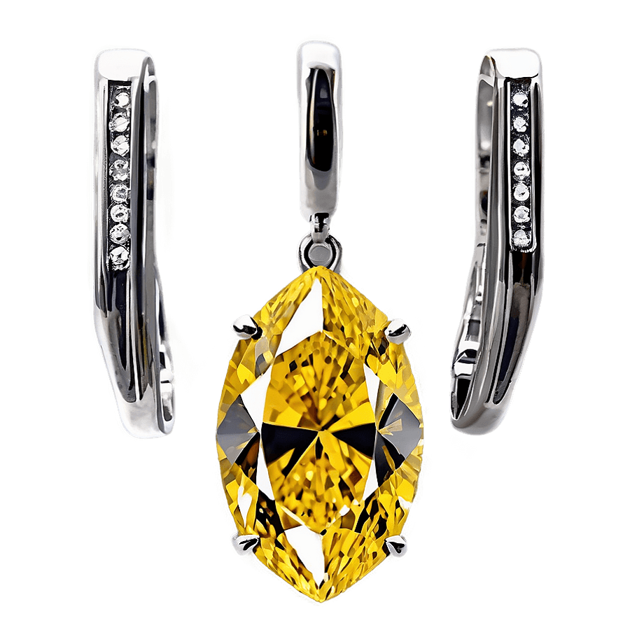 Yellow Diamond with Certificate PNG kyx27
