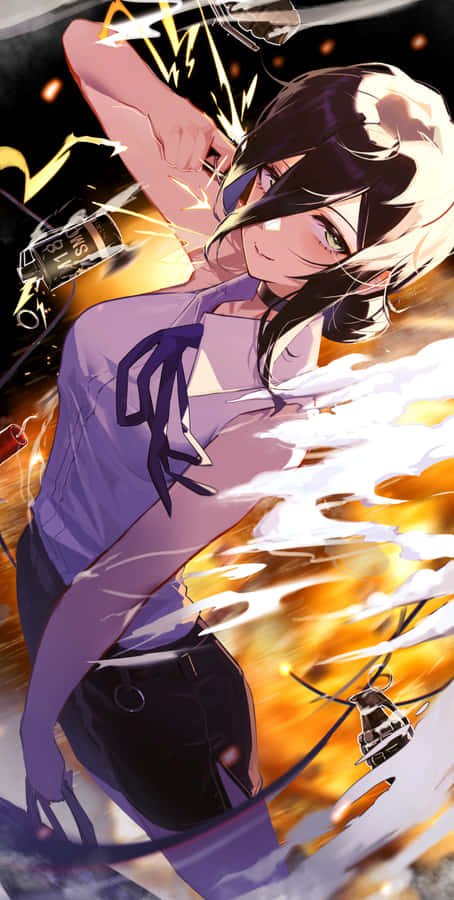 Chainsaw Man Reze in Posa Dinamica