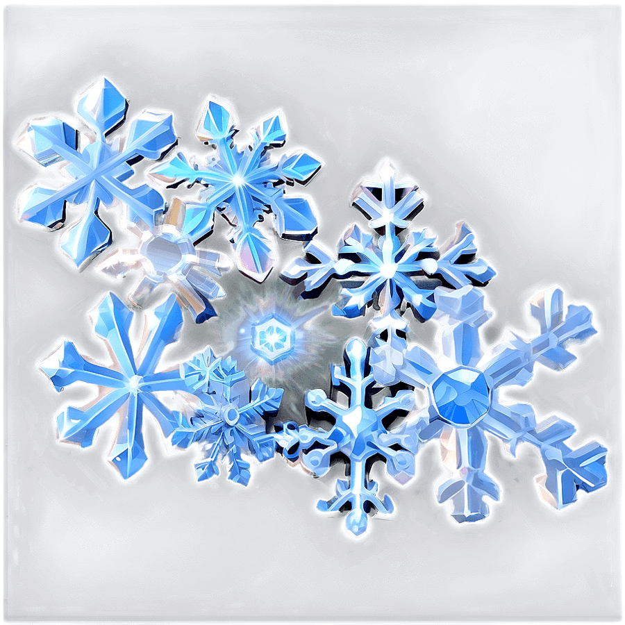 Crystal Clear Snowflakes PNG 80