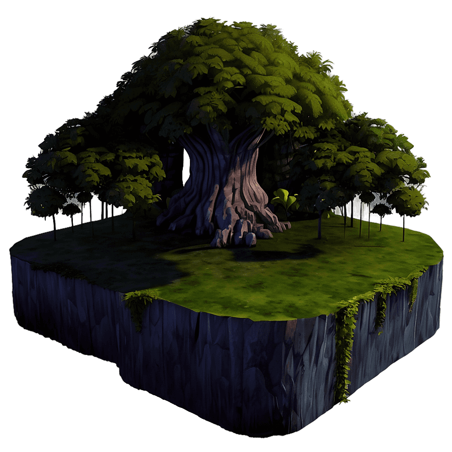 Floating Island Twilight PNG cfl