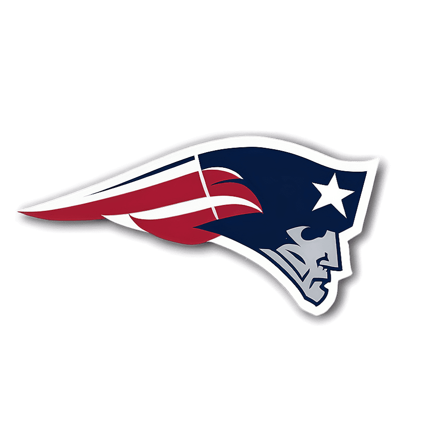 Minimalist New England Patriots Logo PNG 3