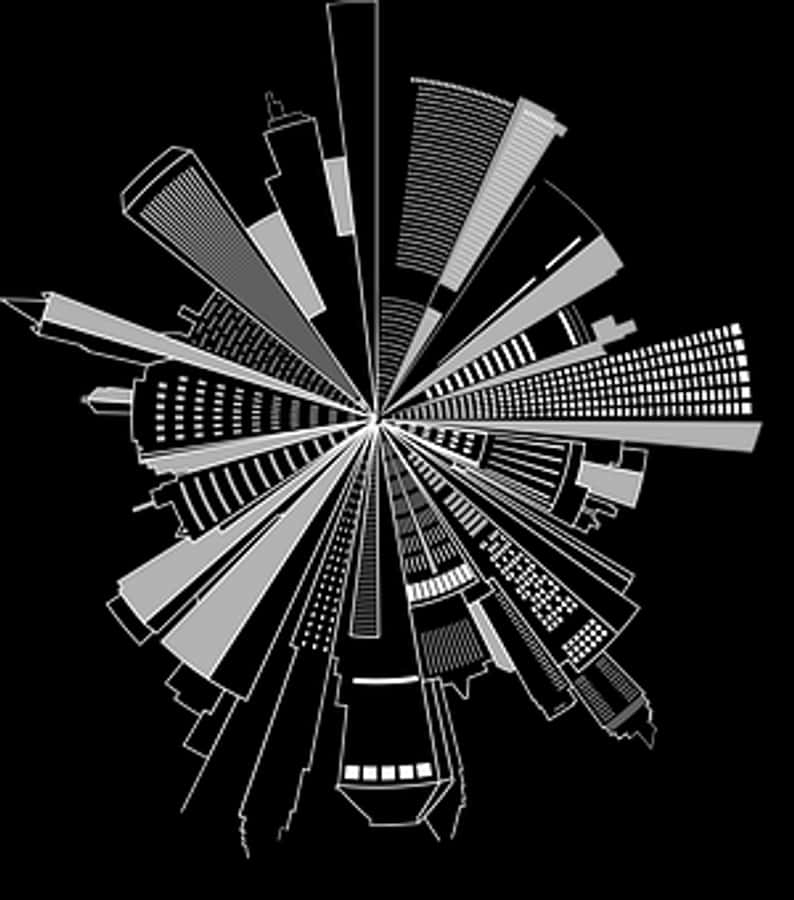 Abstract Cityscape Explosion