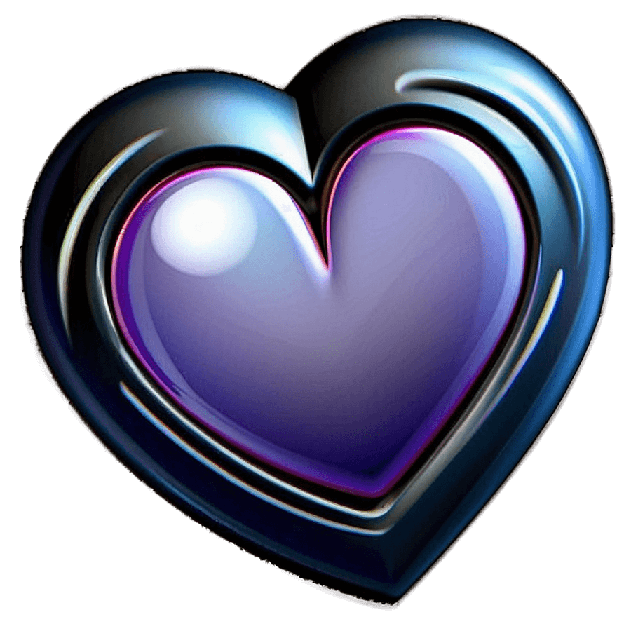 Cartoon Heart Outline PNG enp73