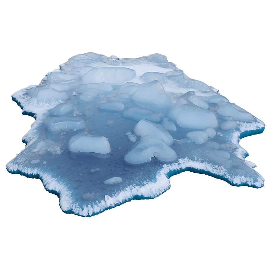Frozen Sea Ice PNG xlv