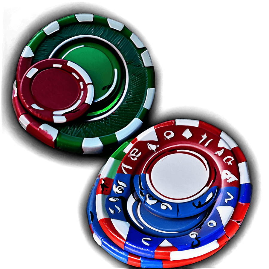 Poker Chips on Table PNG fsp73