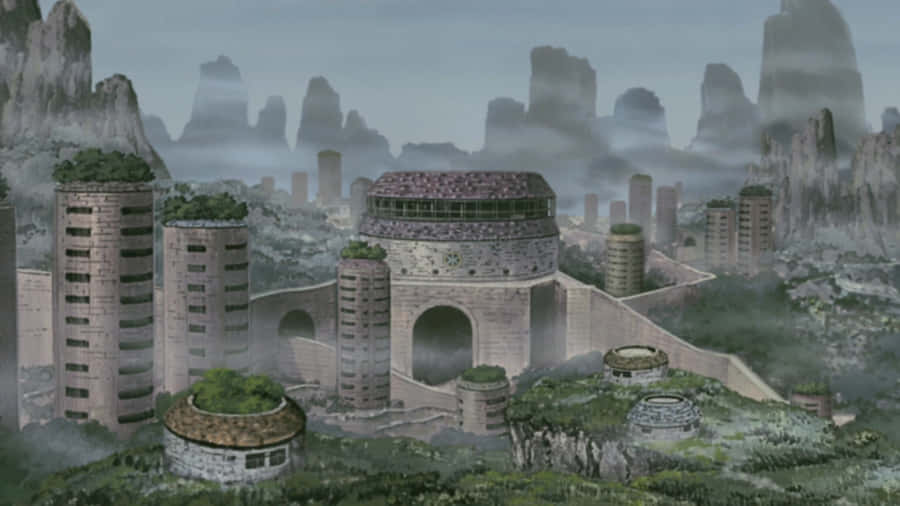 VerborgenesNebel-Dorf 1920 x 1080 Hintergrundbild