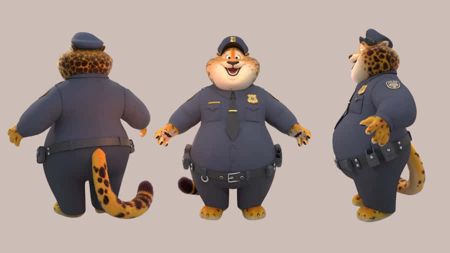 Officer Clawhauser Karakter Model