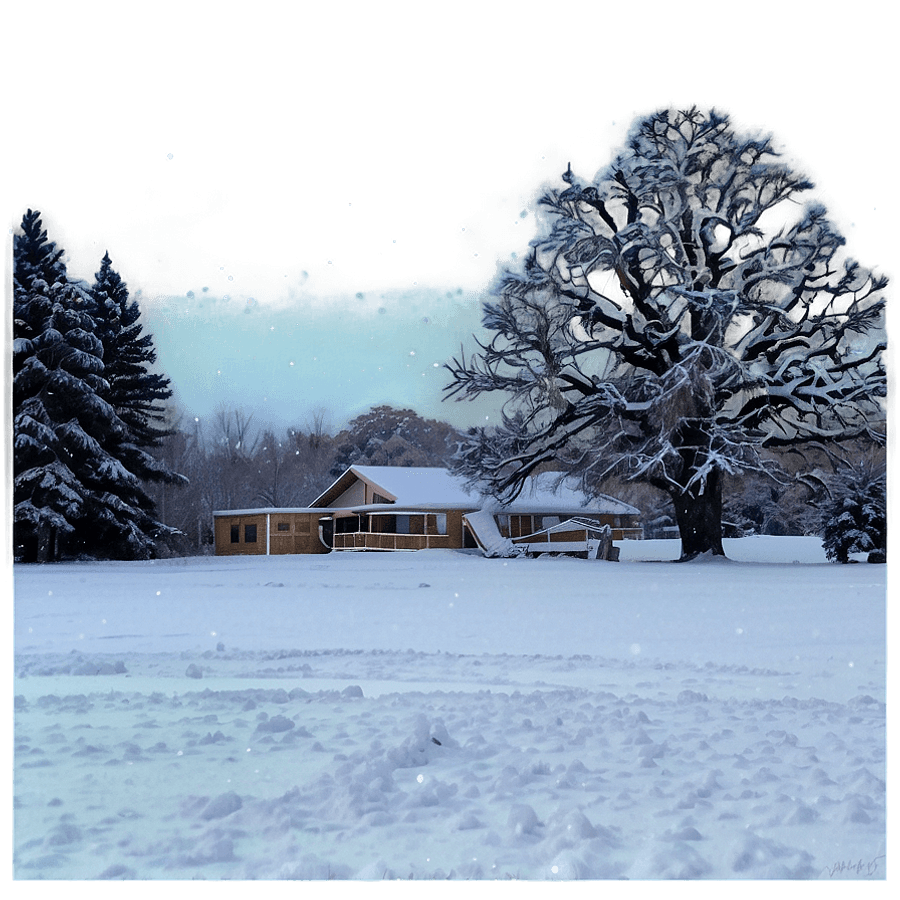 Snowfall at Twilight PNG 05232024