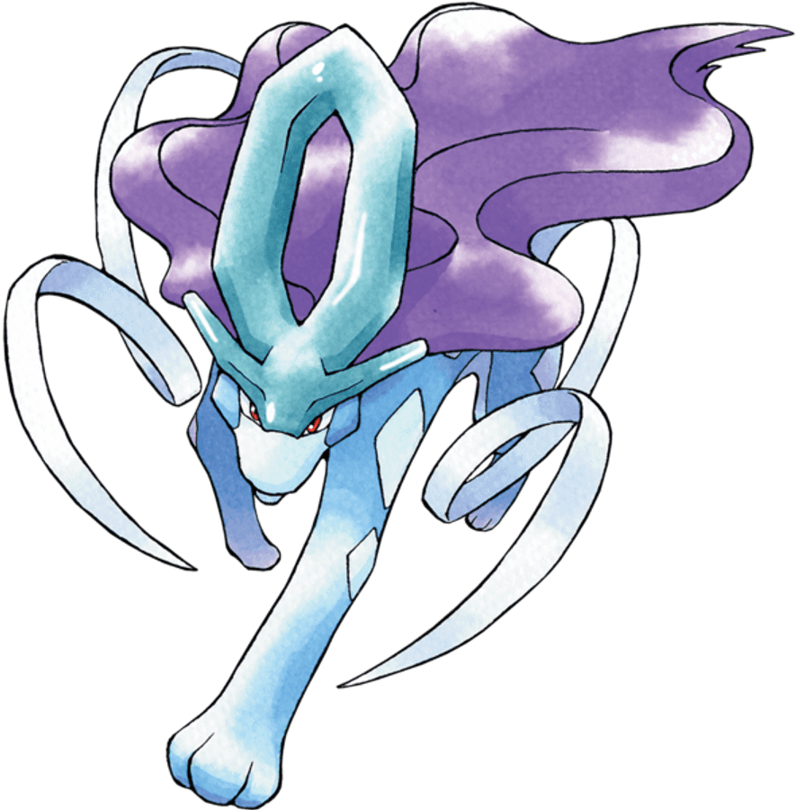 Legendary Dragon Pokemon Suicune Illustration