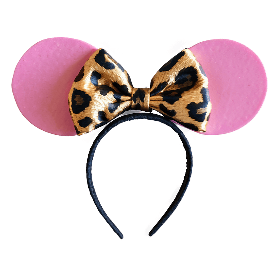 Leopard Print Mouse Ears PNG hmi52