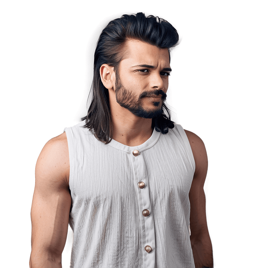 Short Mullet Design PNG kxs70