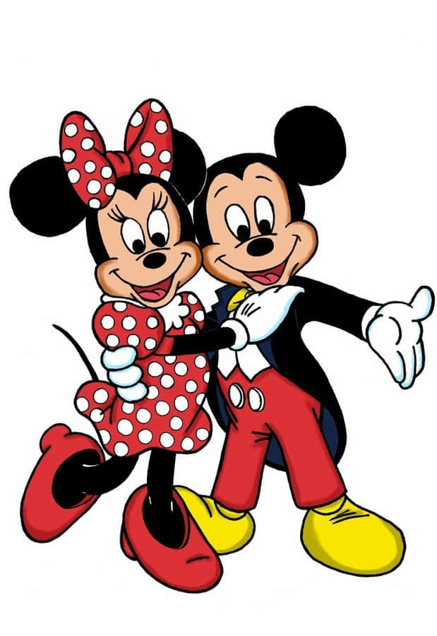 Mickeyund Minnie Maus, eine zeitlose Geschichte wahrer Liebe.