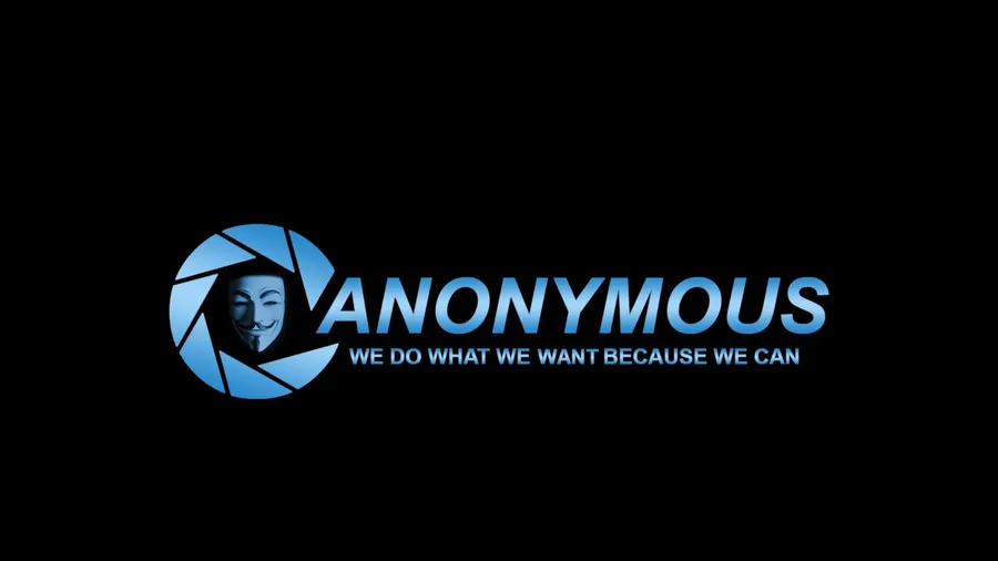 Hacker Logo Blue Anonymous