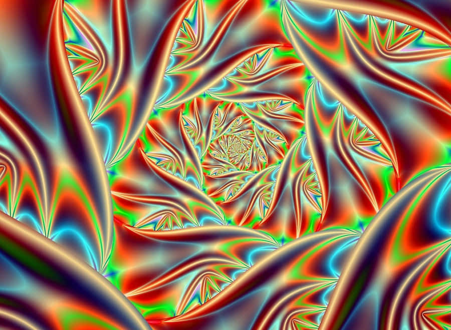 Fundode tela Trippy Neon Lights 1024 x 750