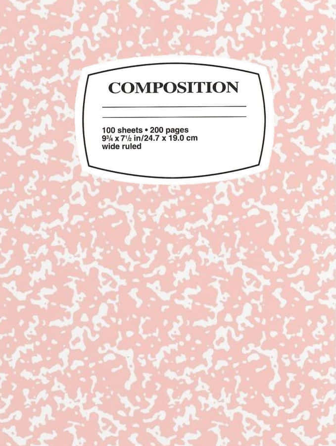 Copertina del Quaderno a Composizione in Marmo Rosa