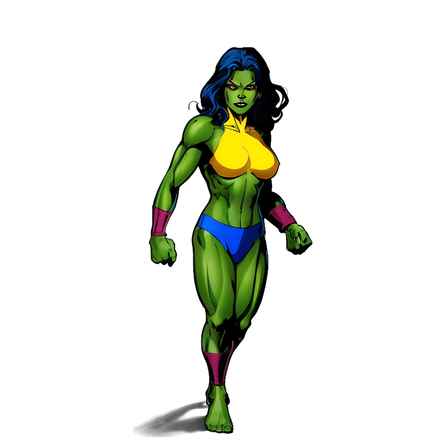 She Hulk Transformation PNG 52