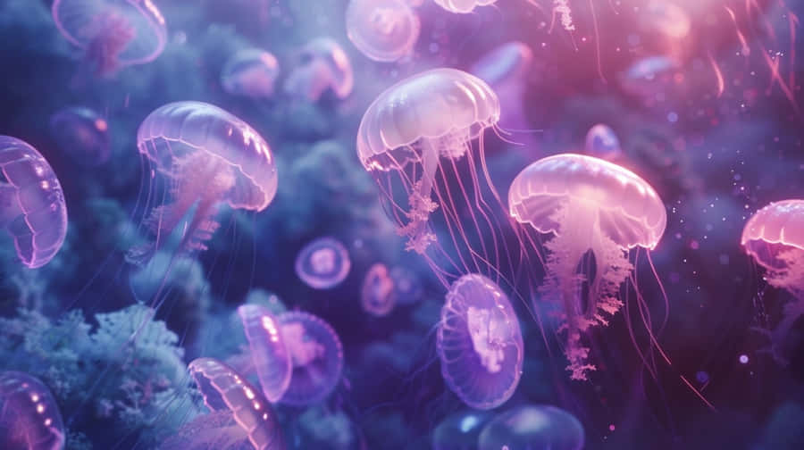 Sgomento di Meduse Luna Sott'acqua
