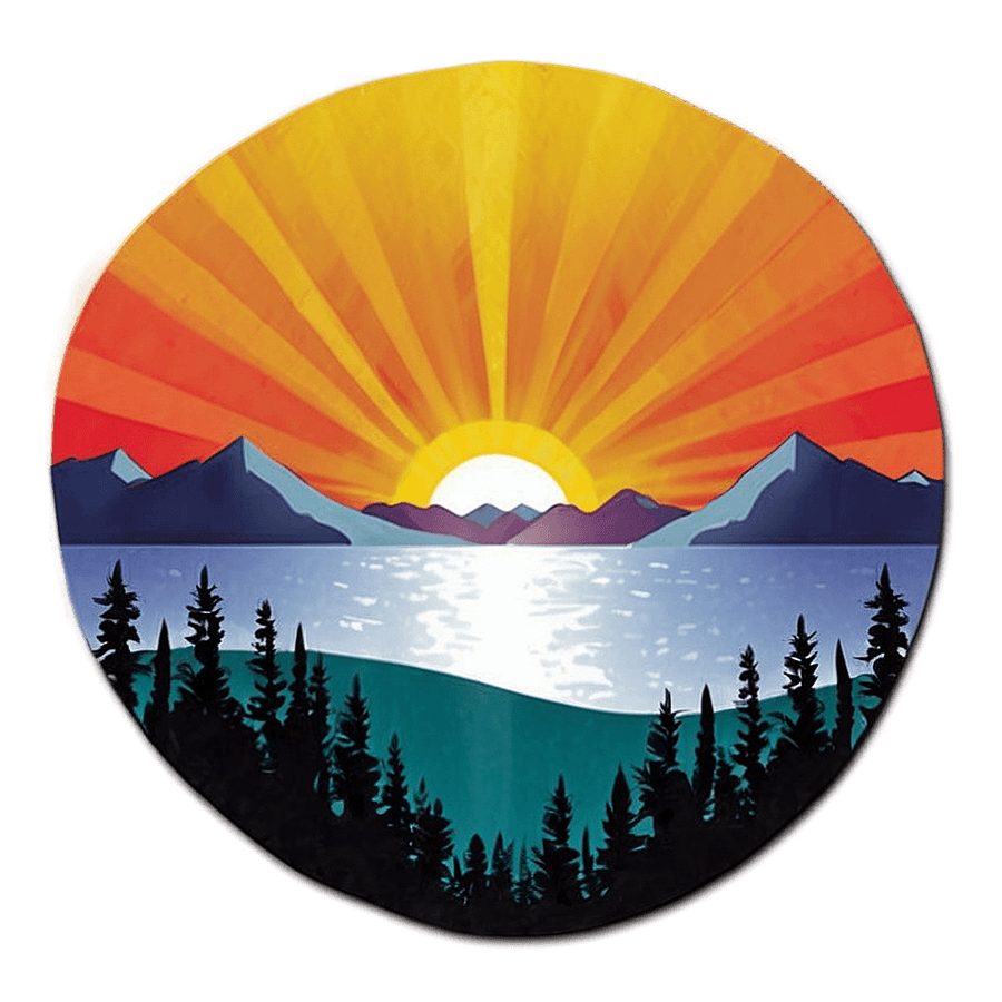 Sunshine Over Mountains PNG jro40