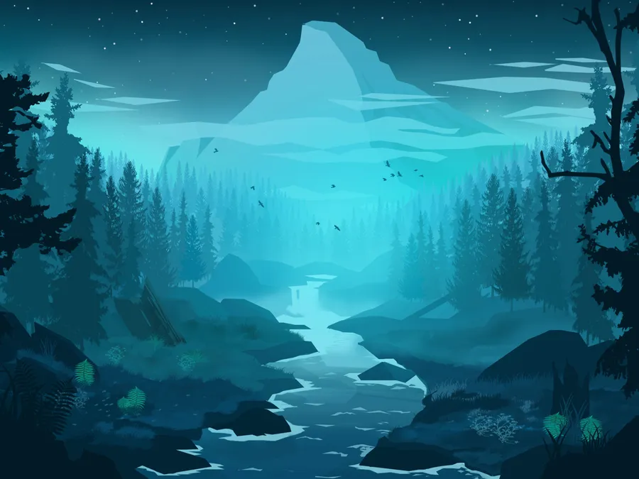 Magical Winter Forest