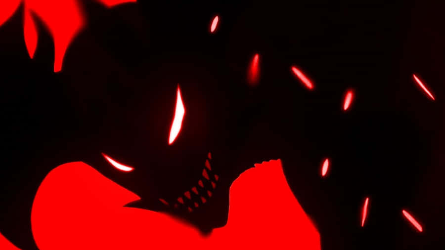 Devilman Crybaby Silhueta Vermelha
