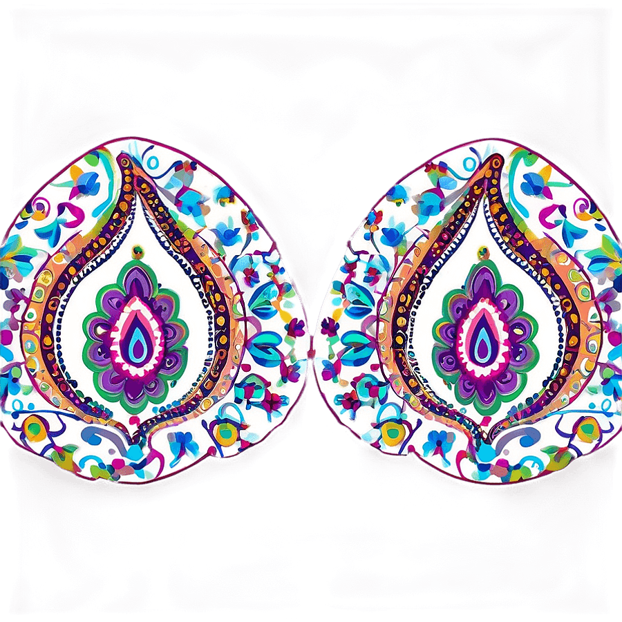 Paisley Pattern Design PNG aei