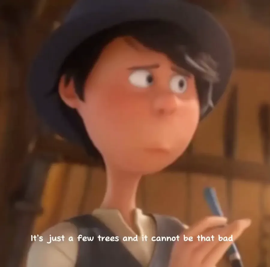 Onceler Contemplating Deforestation