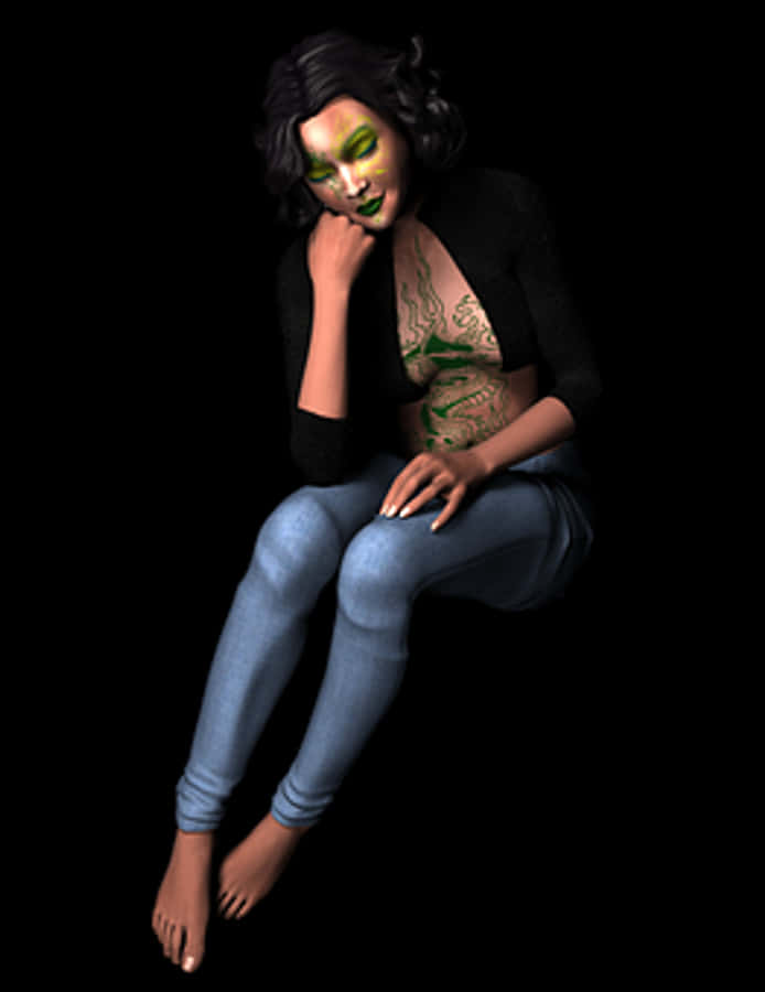 Contemplative_ Fantasy_ Figure