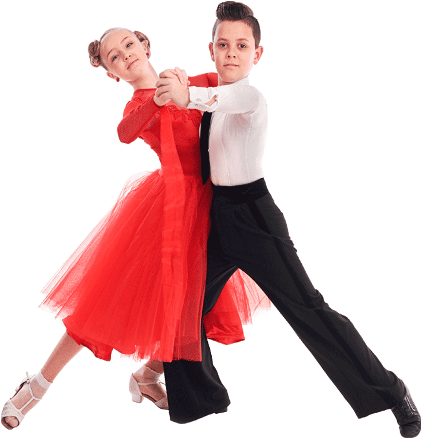 Young Ballroom Dancersin Action