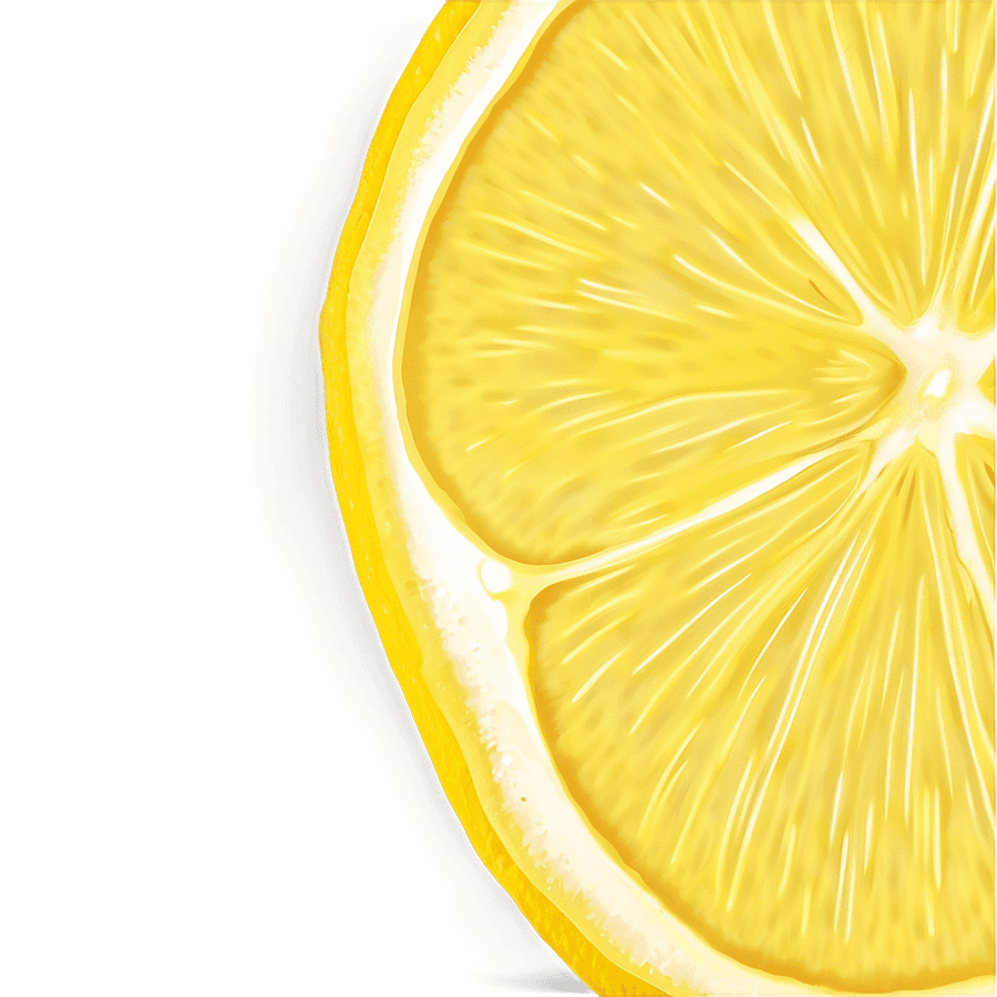 Lemon Slice Illustration PNG vxm