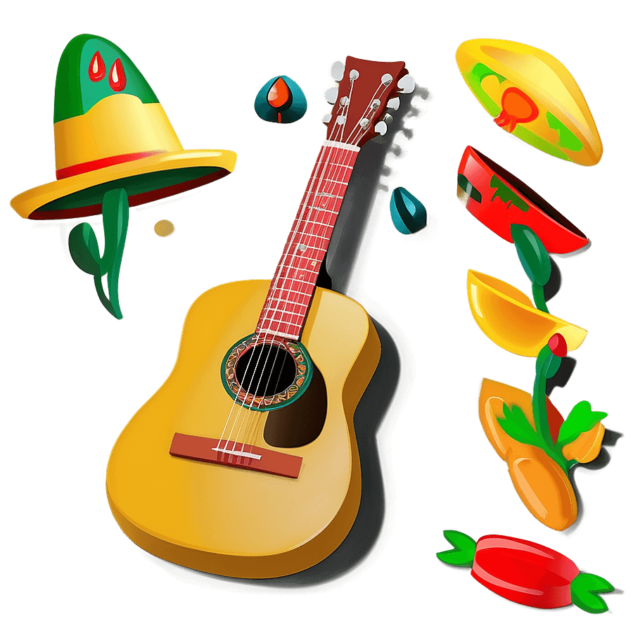 Cinco De Mayo Guitar Music PNG 51